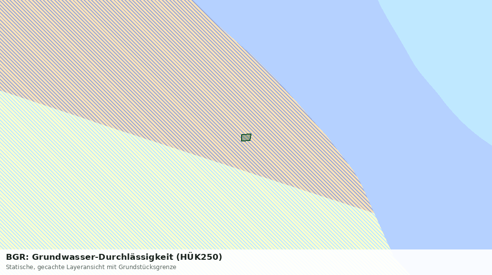 Statische Kartenansicht: BGR: Grundwasser-Durchlässigkeit (HÜK250)