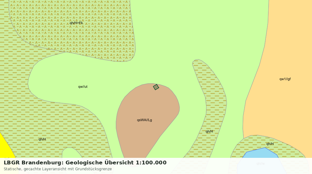 Statische Kartenansicht: LBGR Brandenburg: Geologische Übersicht 1:100.000