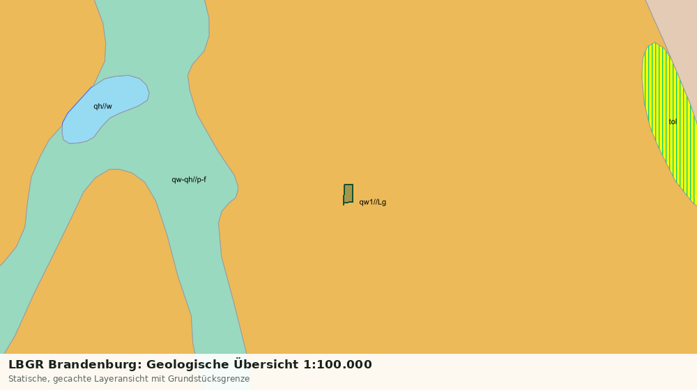 Statische Kartenansicht: LBGR Brandenburg: Geologische Übersicht 1:100.000