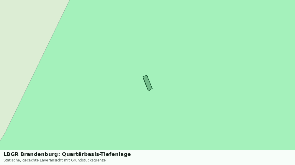 Statische Kartenansicht: LBGR Brandenburg: Quartärbasis-Tiefenlage