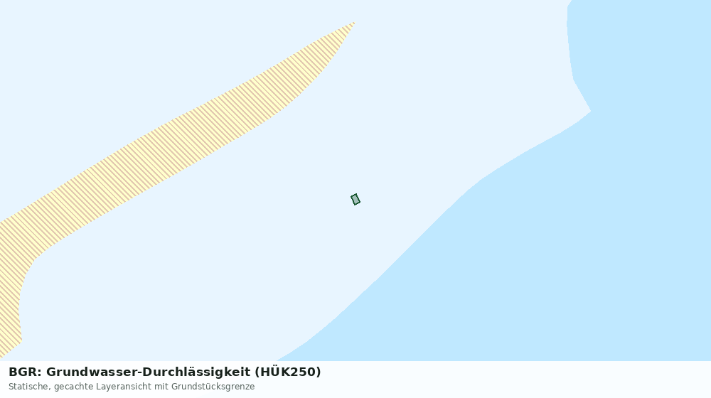 Statische Kartenansicht: BGR: Grundwasser-Durchlässigkeit (HÜK250)