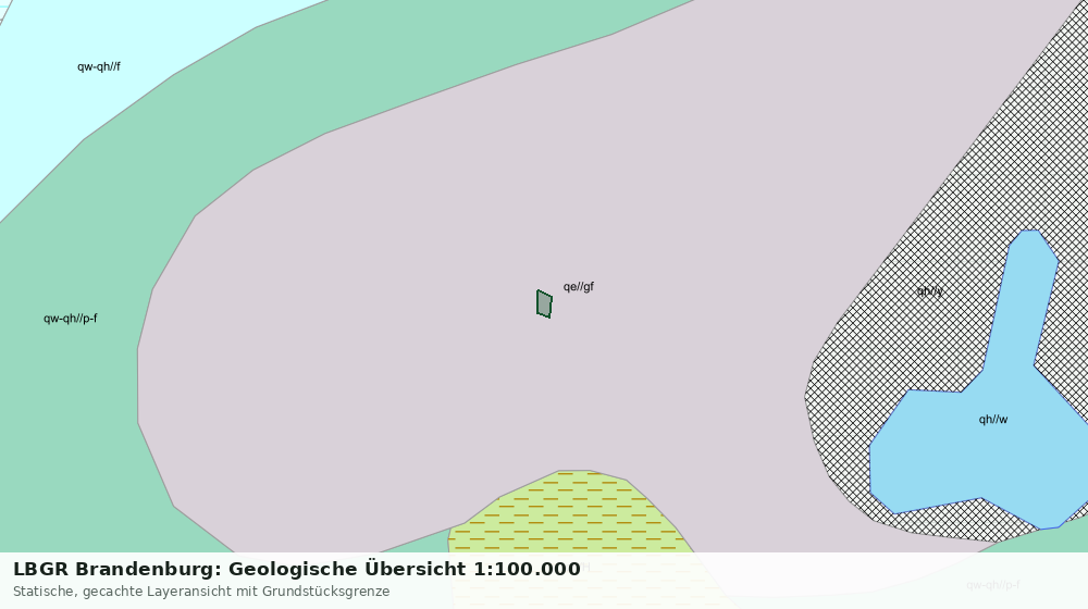 Statische Kartenansicht: LBGR Brandenburg: Geologische Übersicht 1:100.000