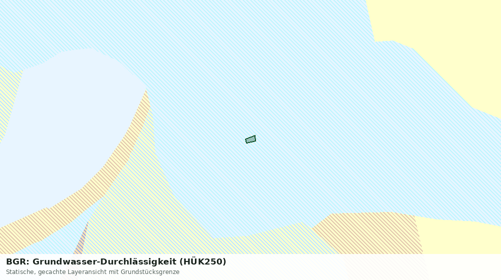 Statische Kartenansicht: BGR: Grundwasser-Durchlässigkeit (HÜK250)