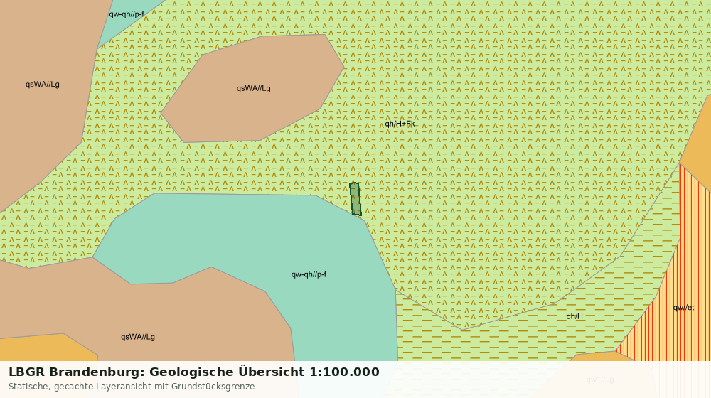 Statische Kartenansicht: LBGR Brandenburg: Geologische Übersicht 1:100.000