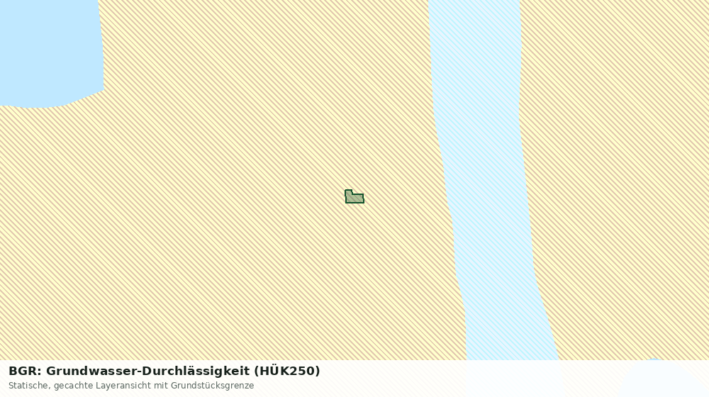 Statische Kartenansicht: BGR: Grundwasser-Durchlässigkeit (HÜK250)