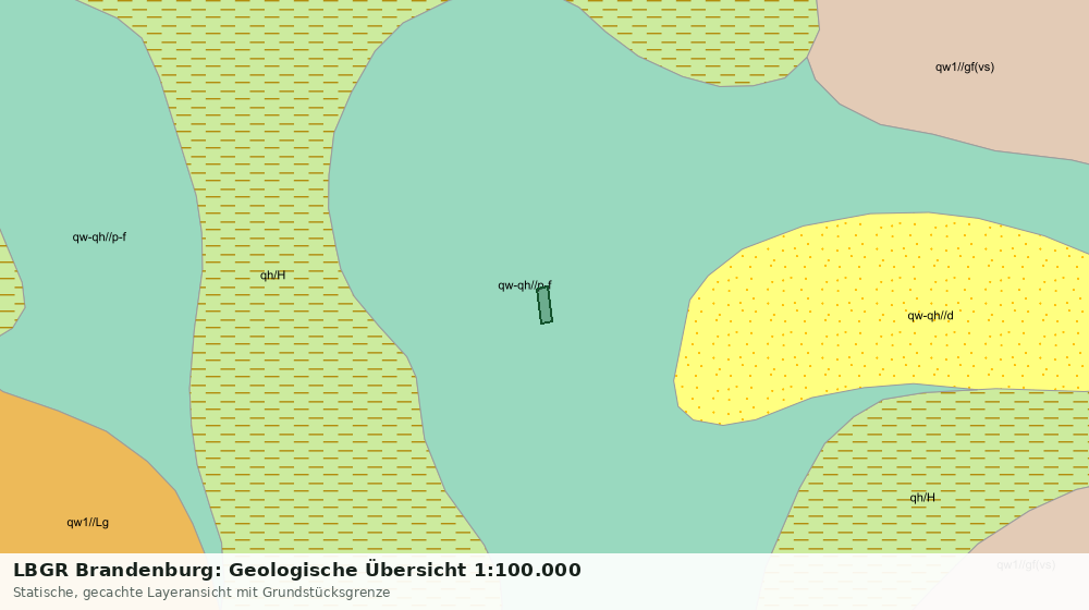 Statische Kartenansicht: LBGR Brandenburg: Geologische Übersicht 1:100.000