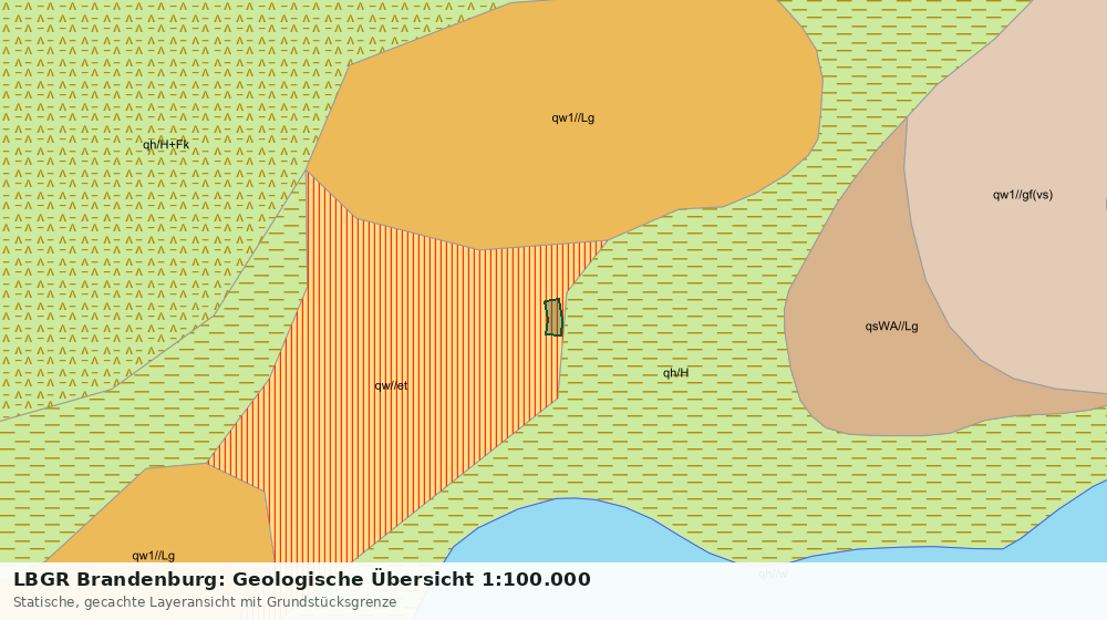 Statische Kartenansicht: LBGR Brandenburg: Geologische Übersicht 1:100.000