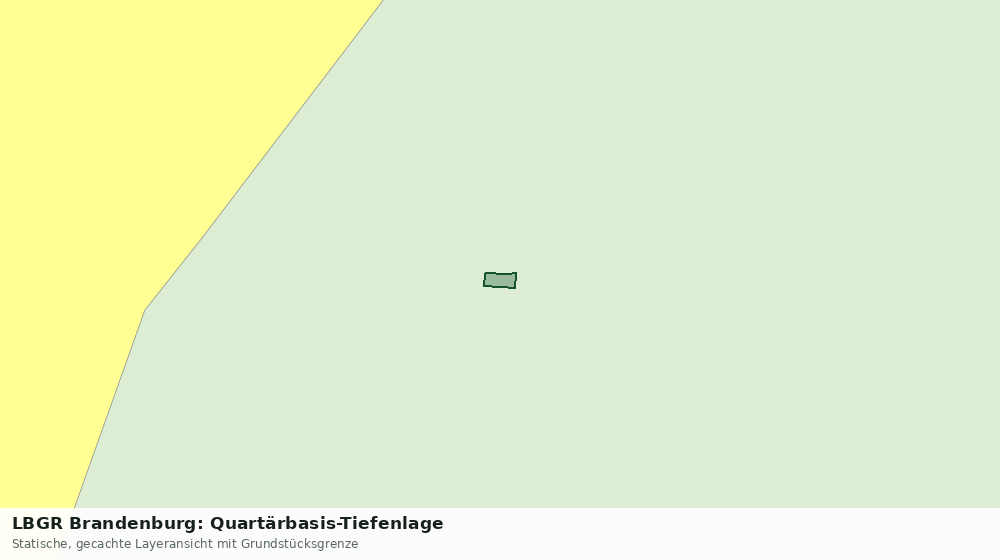 Statische Kartenansicht: LBGR Brandenburg: Quartärbasis-Tiefenlage