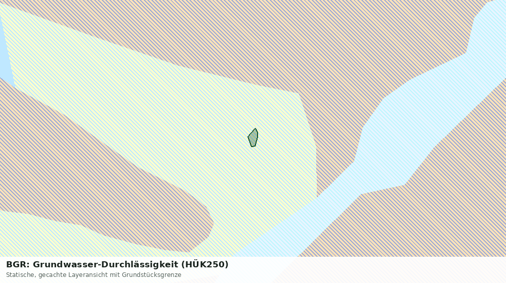 Statische Kartenansicht: BGR: Grundwasser-Durchlässigkeit (HÜK250)