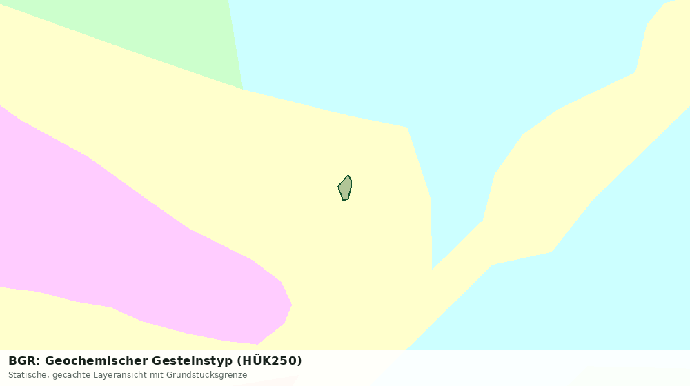 Statische Kartenansicht: BGR: Geochemischer Gesteinstyp (HÜK250)