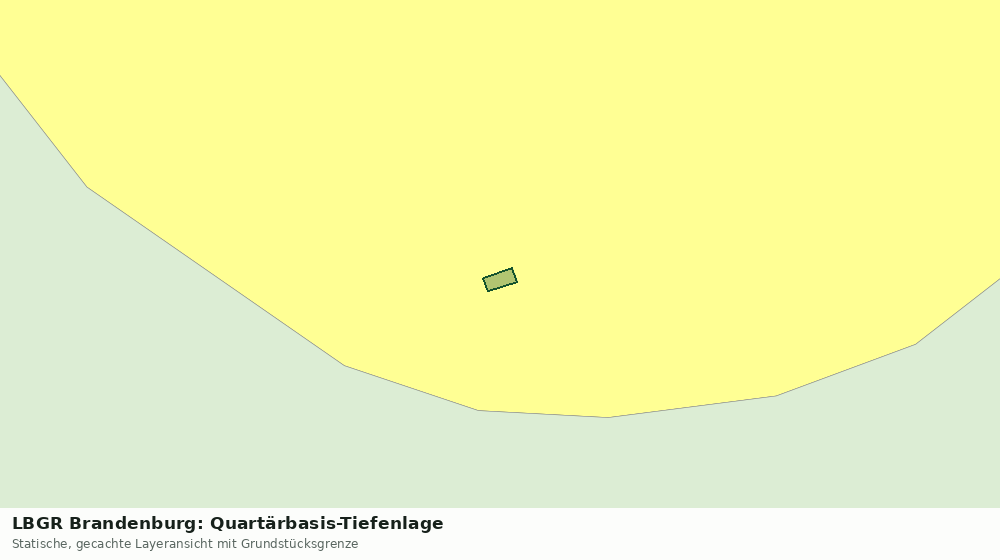 Statische Kartenansicht: LBGR Brandenburg: Quartärbasis-Tiefenlage