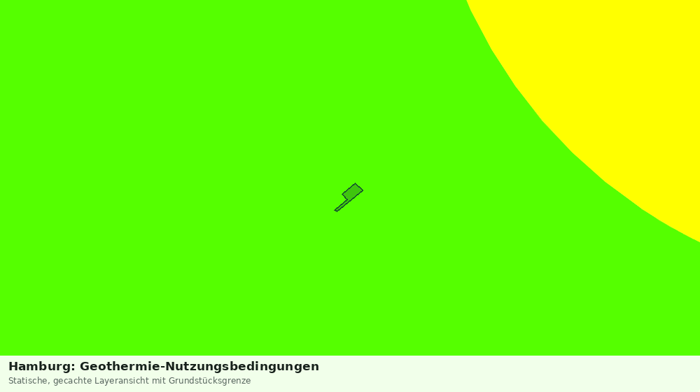 Statische Kartenansicht: Hamburg: Geothermie-Nutzungsbedingungen