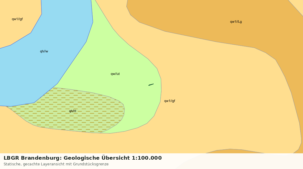 Statische Kartenansicht: LBGR Brandenburg: Geologische Übersicht 1:100.000