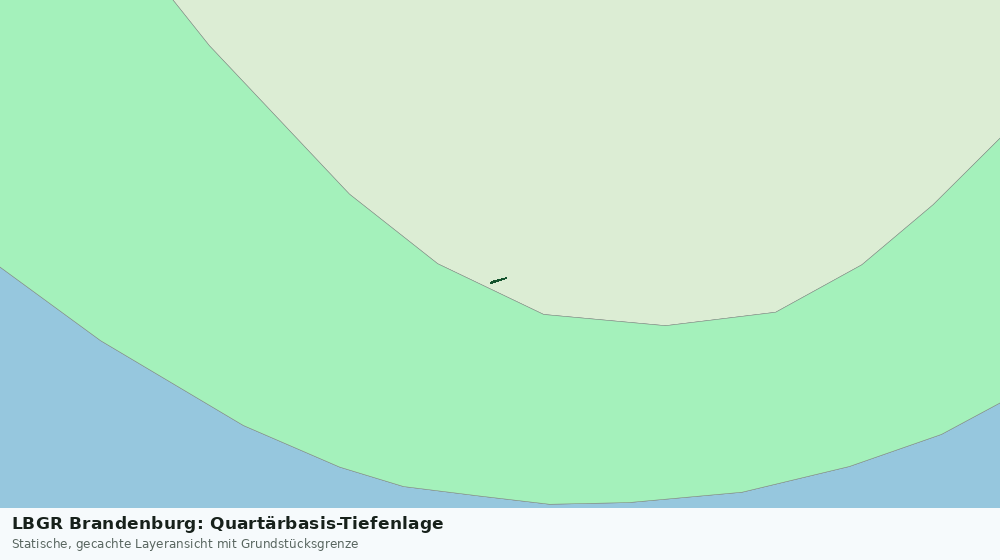 Statische Kartenansicht: LBGR Brandenburg: Quartärbasis-Tiefenlage