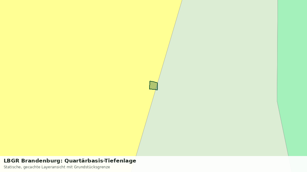 Statische Kartenansicht: LBGR Brandenburg: Quartärbasis-Tiefenlage