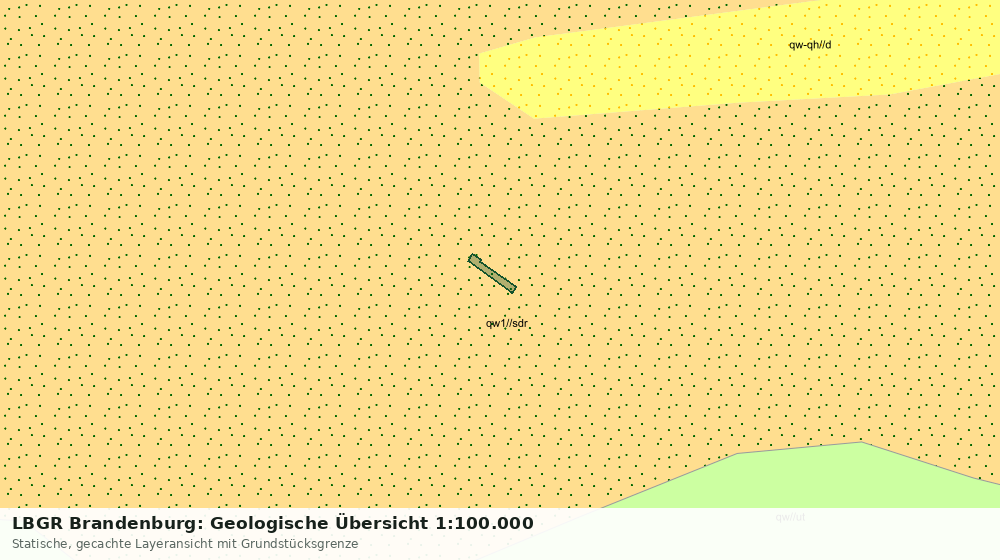 Statische Kartenansicht: LBGR Brandenburg: Geologische Übersicht 1:100.000