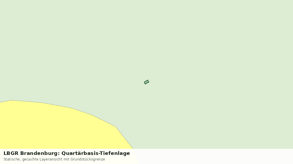 Statische Kartenansicht: LBGR Brandenburg: Quartärbasis-Tiefenlage