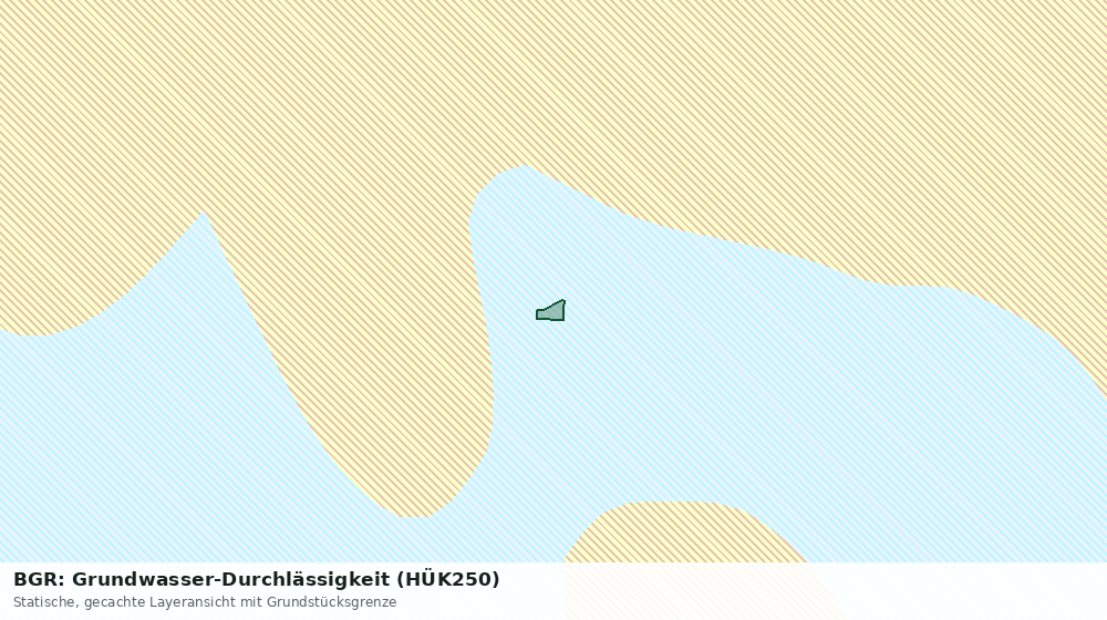 Statische Kartenansicht: BGR: Grundwasser-Durchlässigkeit (HÜK250)