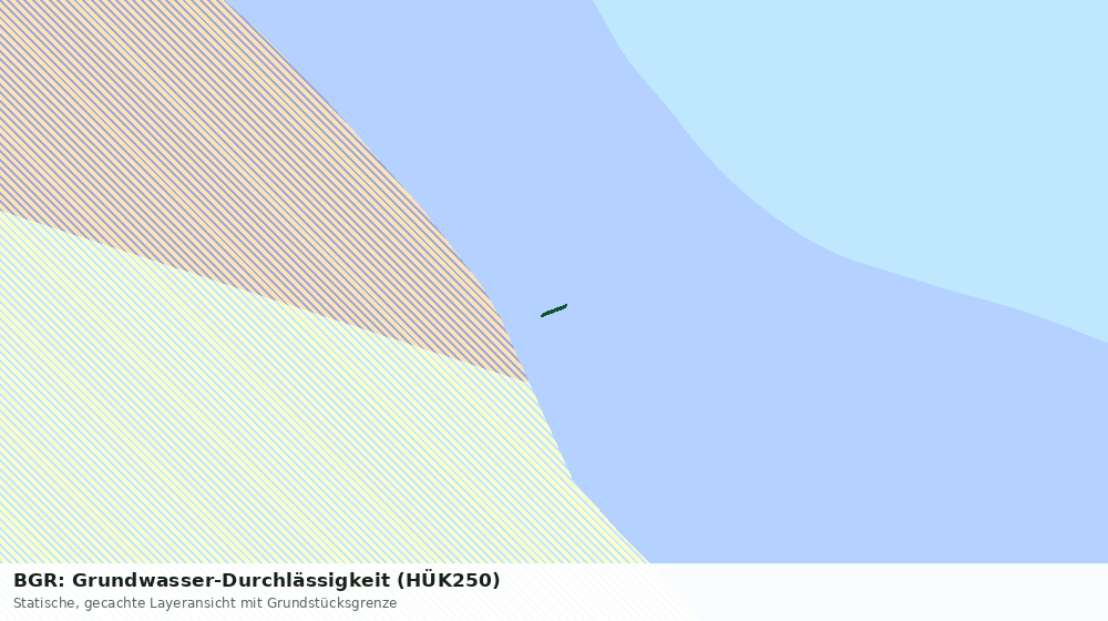 Statische Kartenansicht: BGR: Grundwasser-Durchlässigkeit (HÜK250)