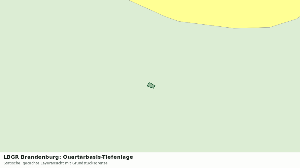 Statische Kartenansicht: LBGR Brandenburg: Quartärbasis-Tiefenlage