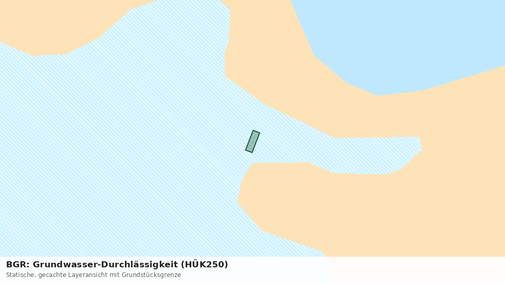 Statische Kartenansicht: BGR: Grundwasser-Durchlässigkeit (HÜK250)