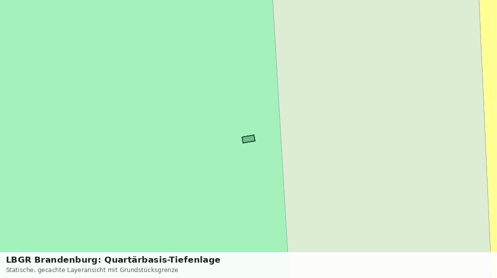 Statische Kartenansicht: LBGR Brandenburg: Quartärbasis-Tiefenlage