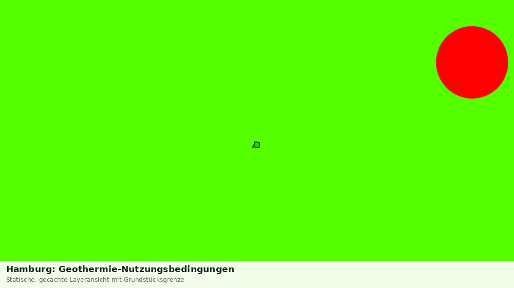 Statische Kartenansicht: Hamburg: Geothermie-Nutzungsbedingungen