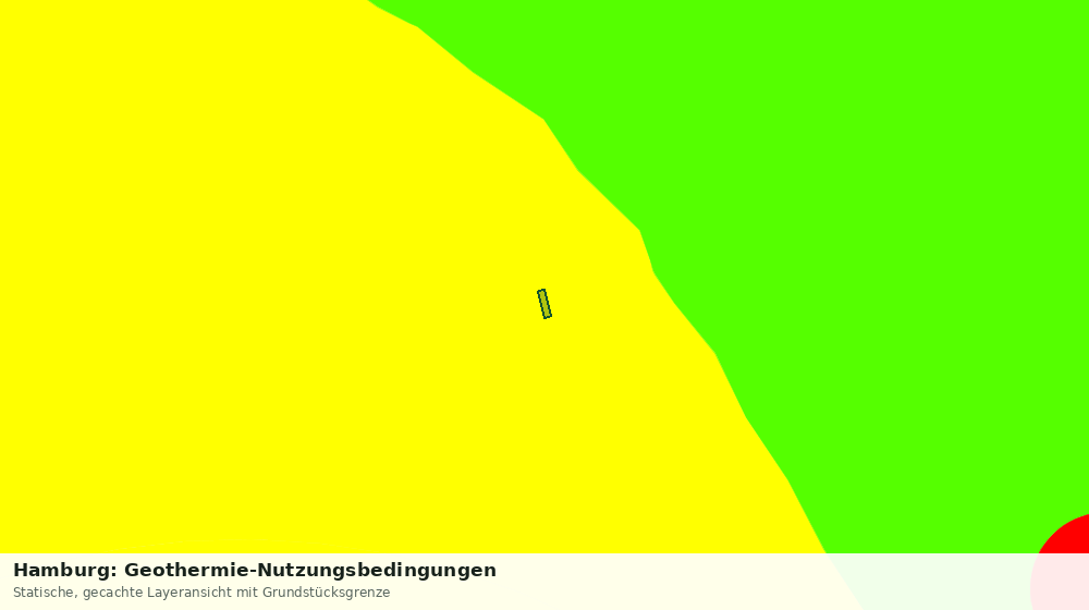 Statische Kartenansicht: Hamburg: Geothermie-Nutzungsbedingungen