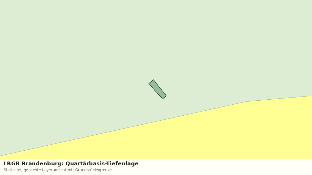 Statische Kartenansicht: LBGR Brandenburg: Quartärbasis-Tiefenlage