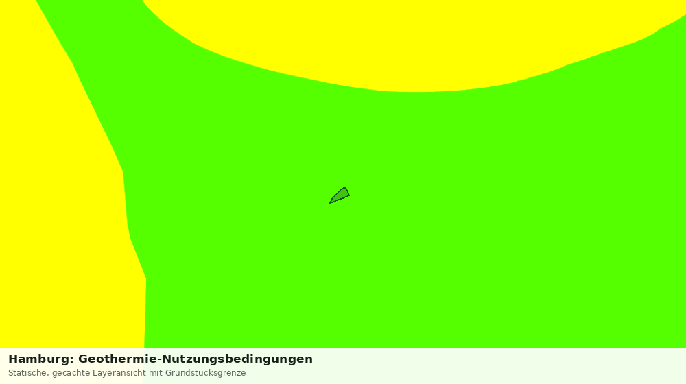 Statische Kartenansicht: Hamburg: Geothermie-Nutzungsbedingungen