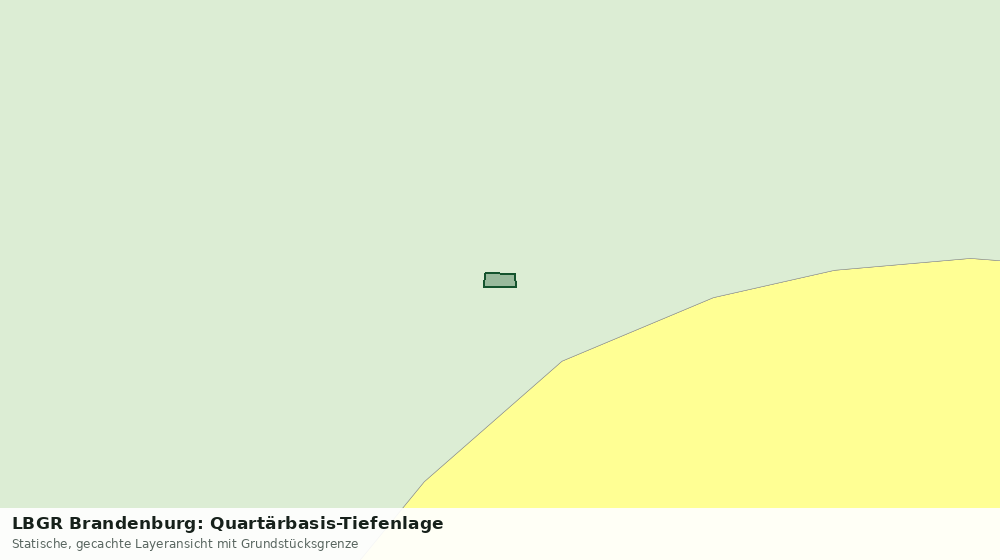 Statische Kartenansicht: LBGR Brandenburg: Quartärbasis-Tiefenlage