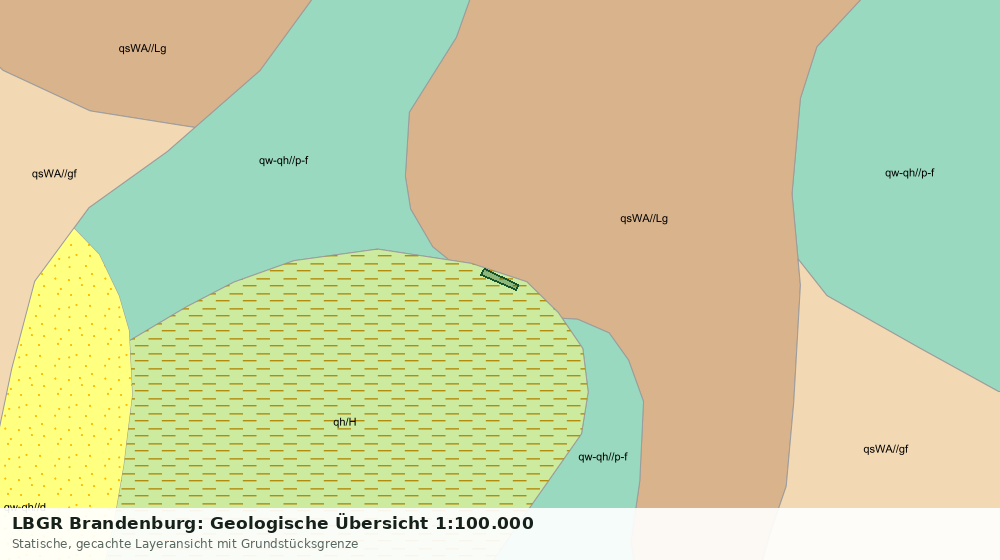 Statische Kartenansicht: LBGR Brandenburg: Geologische Übersicht 1:100.000