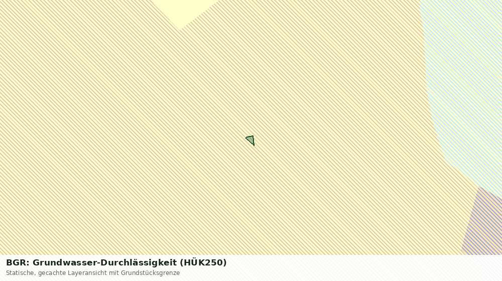 Statische Kartenansicht: BGR: Grundwasser-Durchlässigkeit (HÜK250)