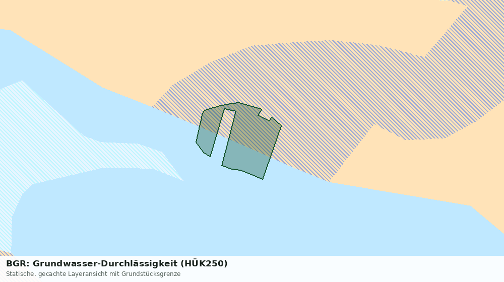 Statische Kartenansicht: BGR: Grundwasser-Durchlässigkeit (HÜK250)