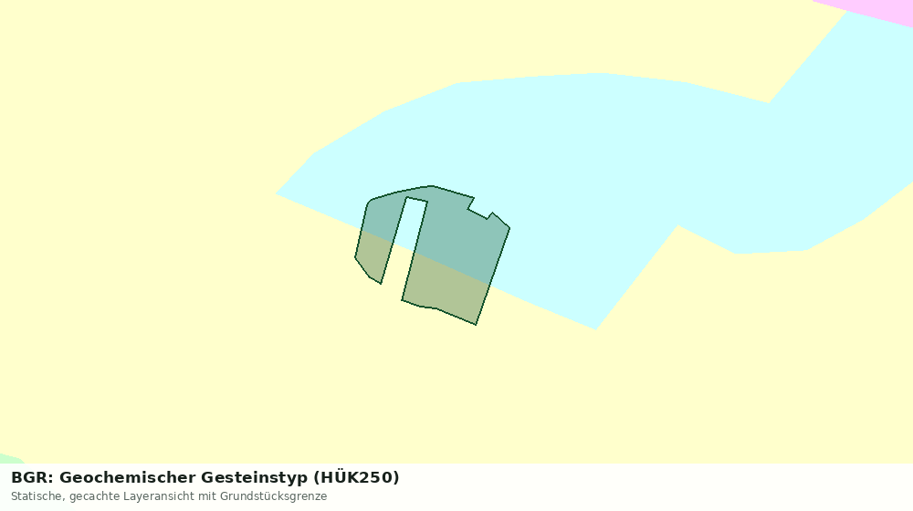 Statische Kartenansicht: BGR: Geochemischer Gesteinstyp (HÜK250)