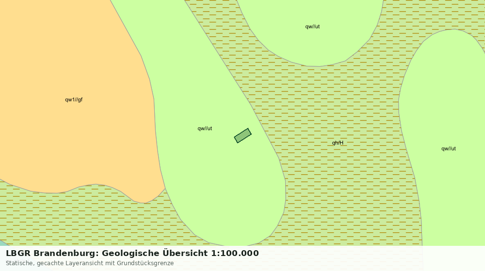 Statische Kartenansicht: LBGR Brandenburg: Geologische Übersicht 1:100.000