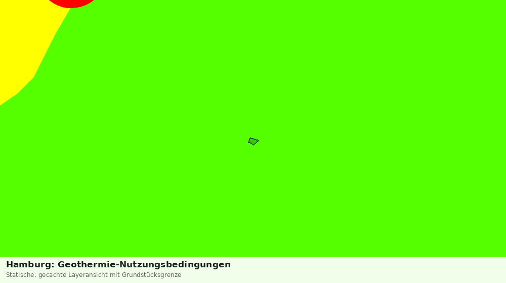 Statische Kartenansicht: Hamburg: Geothermie-Nutzungsbedingungen
