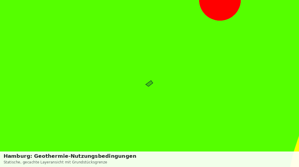 Statische Kartenansicht: Hamburg: Geothermie-Nutzungsbedingungen