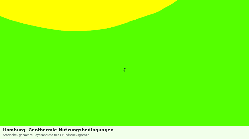 Statische Kartenansicht: Hamburg: Geothermie-Nutzungsbedingungen