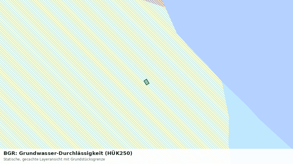 Statische Kartenansicht: BGR: Grundwasser-Durchlässigkeit (HÜK250)
