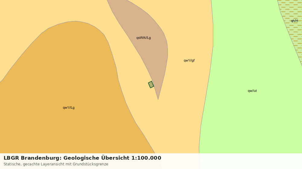 Statische Kartenansicht: LBGR Brandenburg: Geologische Übersicht 1:100.000