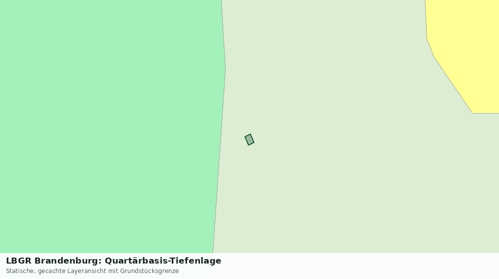 Statische Kartenansicht: LBGR Brandenburg: Quartärbasis-Tiefenlage