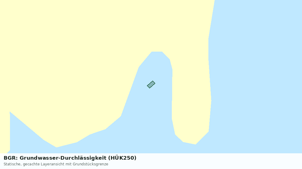Statische Kartenansicht: BGR: Grundwasser-Durchlässigkeit (HÜK250)