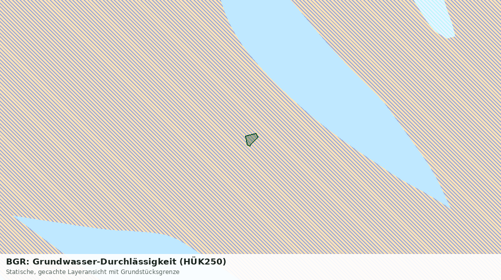 Statische Kartenansicht: BGR: Grundwasser-Durchlässigkeit (HÜK250)