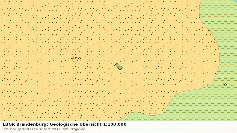 Statische Kartenansicht: LBGR Brandenburg: Geologische Übersicht 1:100.000