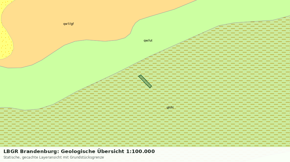 Statische Kartenansicht: LBGR Brandenburg: Geologische Übersicht 1:100.000