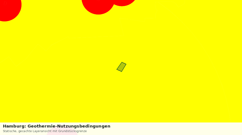 Statische Kartenansicht: Hamburg: Geothermie-Nutzungsbedingungen