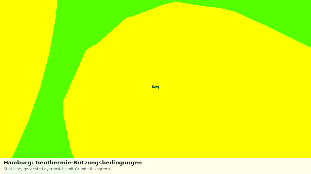 Statische Kartenansicht: Hamburg: Geothermie-Nutzungsbedingungen