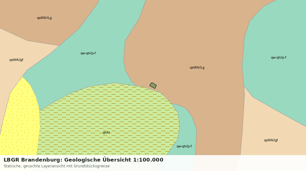 Statische Kartenansicht: LBGR Brandenburg: Geologische Übersicht 1:100.000