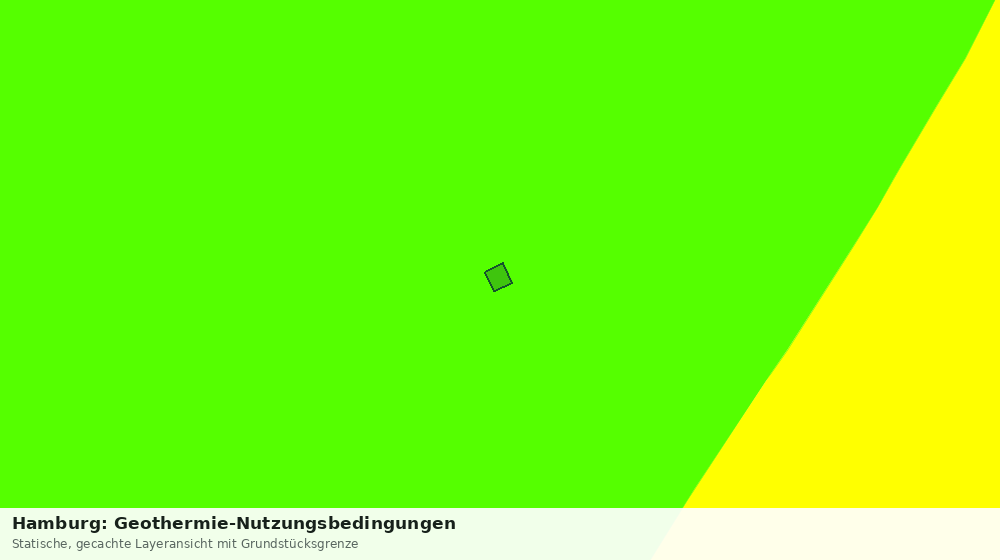Statische Kartenansicht: Hamburg: Geothermie-Nutzungsbedingungen